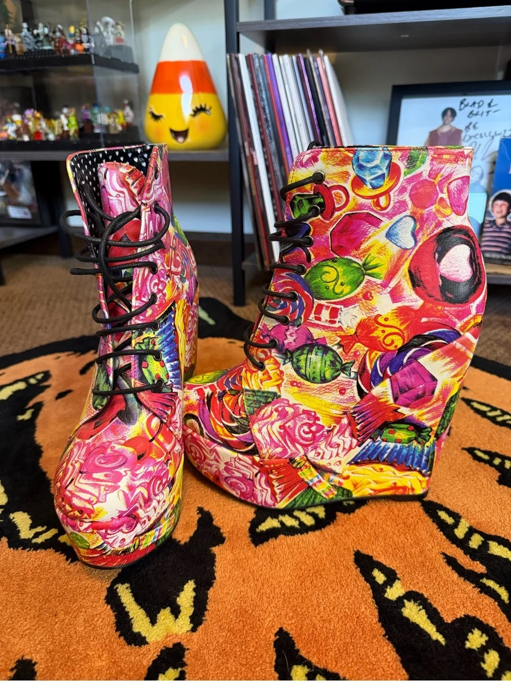 RARE Iron Fist Sweet Tooth Candy Platform Wedge Booties – Never Worn